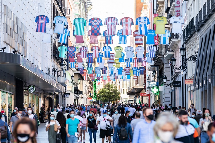 LaLiga y el Ayuntamiento de Madrid. Exposición camisetas 2. Junio 2020