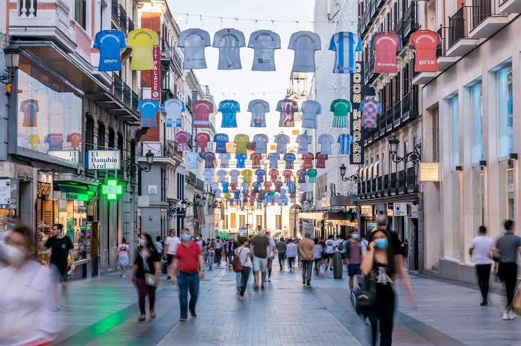 LaLiga y el Ayuntamiento de Madrid. Exposición camisetas 3. Junio 2020
