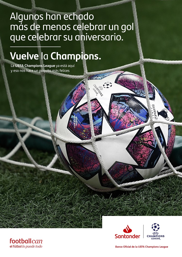 Banco Santander. Gr 1. Vuelve la Champions. Junio 2020