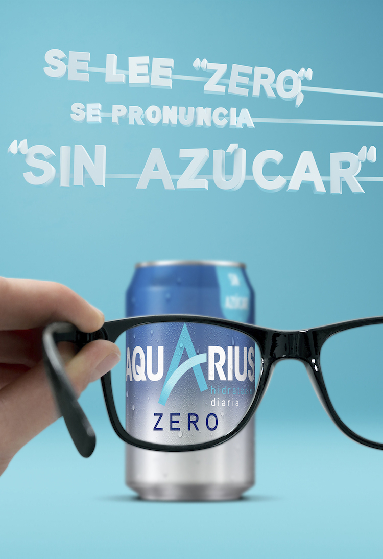 Aquarius zero azúcar gráfica julio 2020