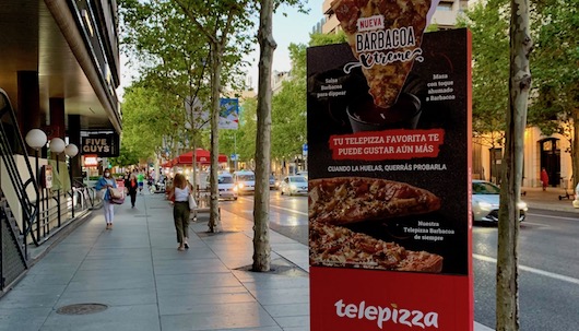 TELEPIZZA EXTERMIOR MUPI BBQ SEPT 2020