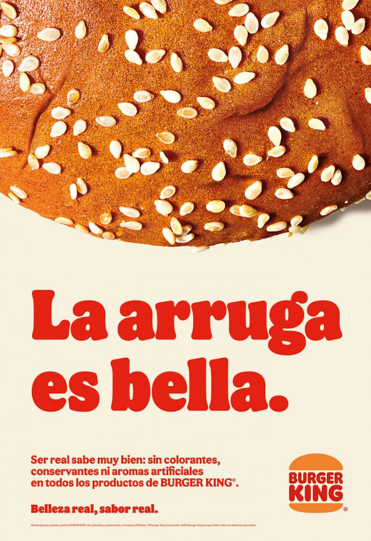 Burger King. Gr 5. Belleza real, sabor real. Mayo 2021