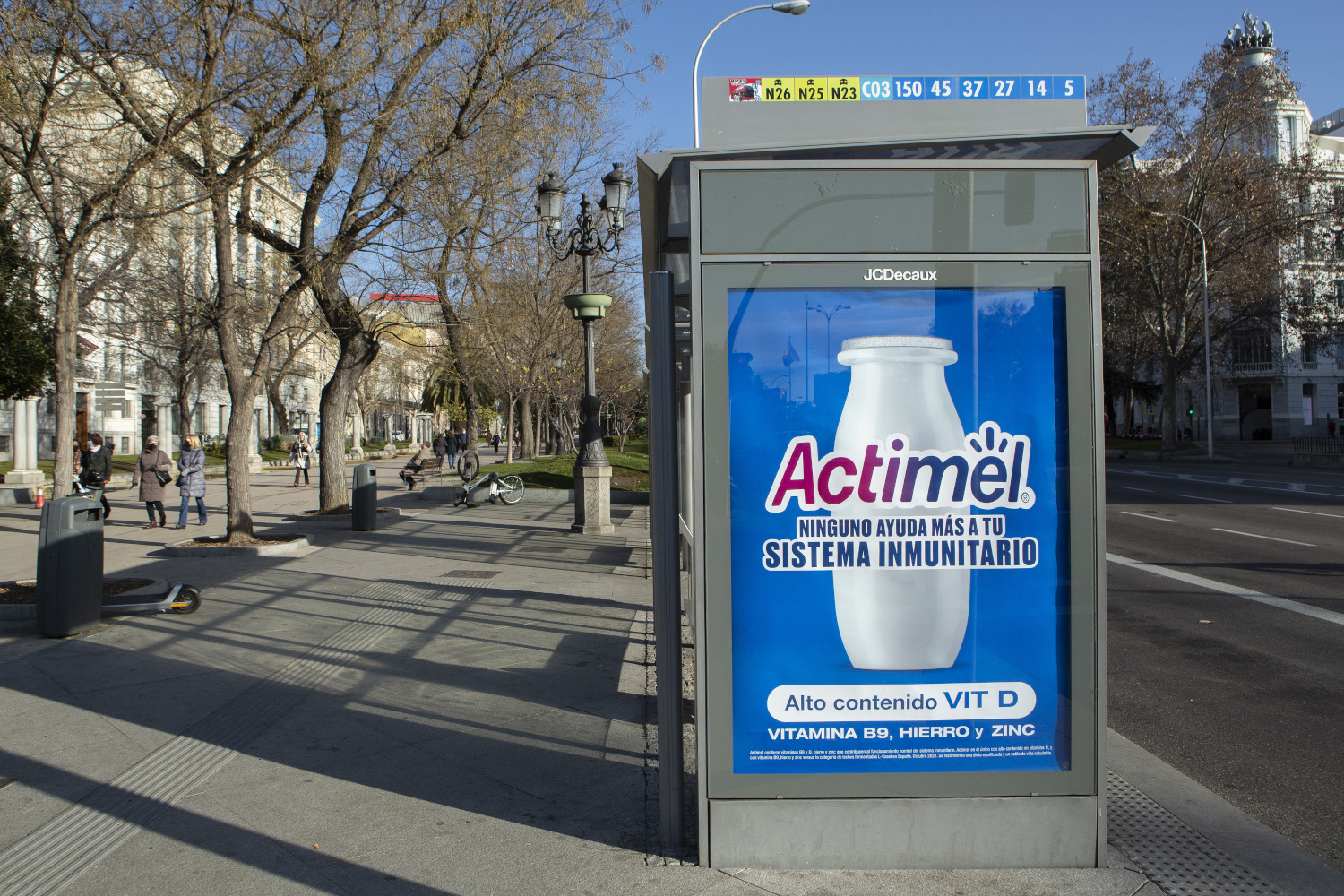 ACTIMEL - Publicidad exterior Madrid