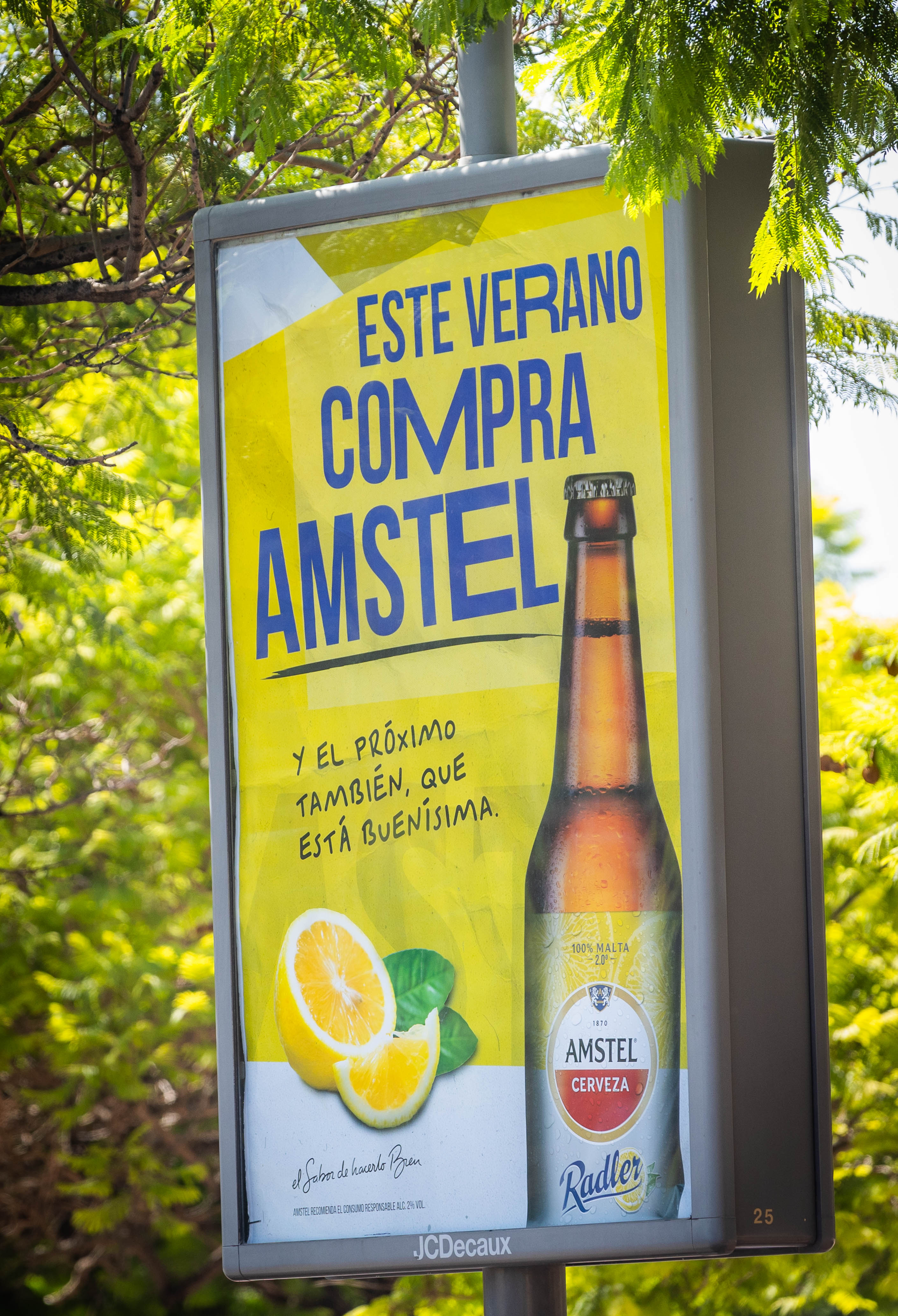 Amstel Radler. Ext 2. En Amstel hacemos muy bien la cerveza. Julio 2023