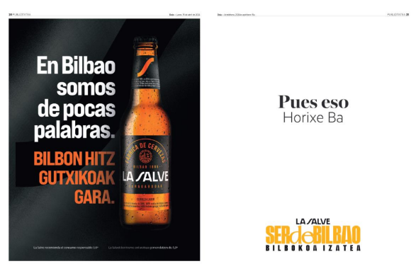 Cervezas La Salve. Ser de Bilbao. Gr 3. Junio 2024