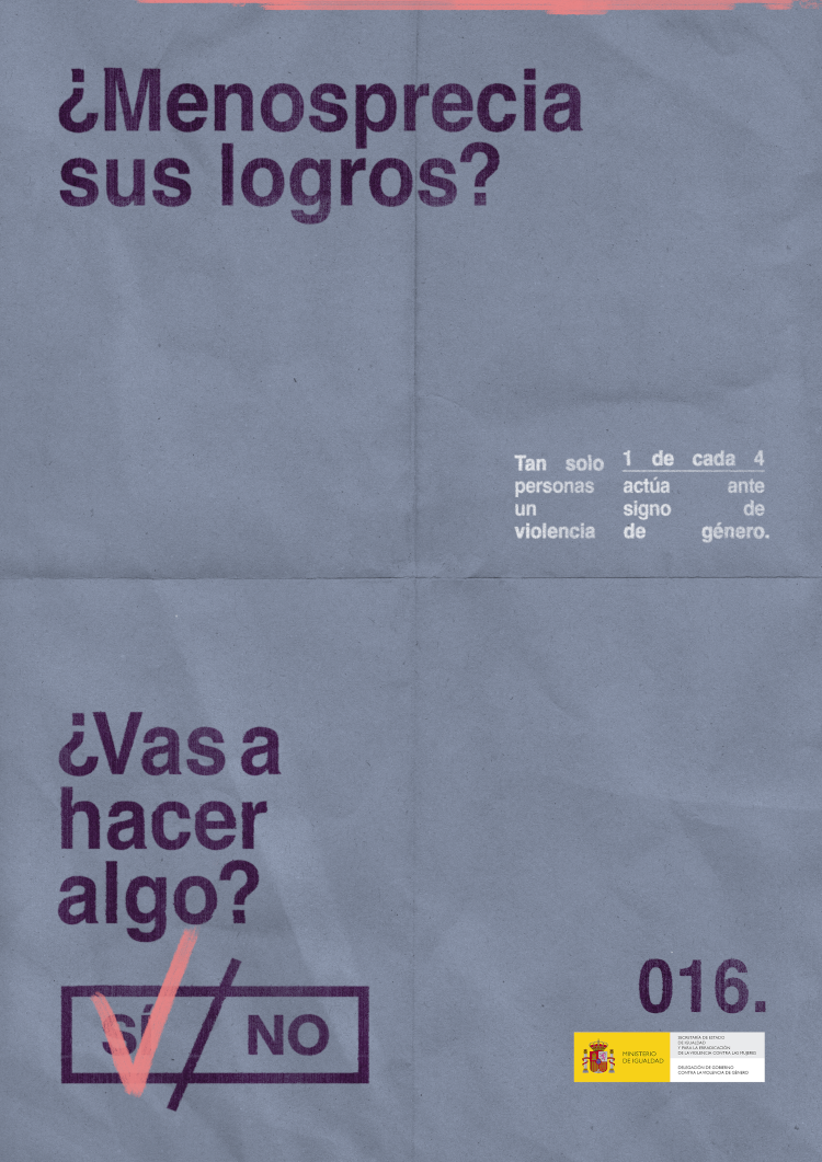 Ministerio de Igualdad. Vas a hacer algo. Gr 5. Junio 2024