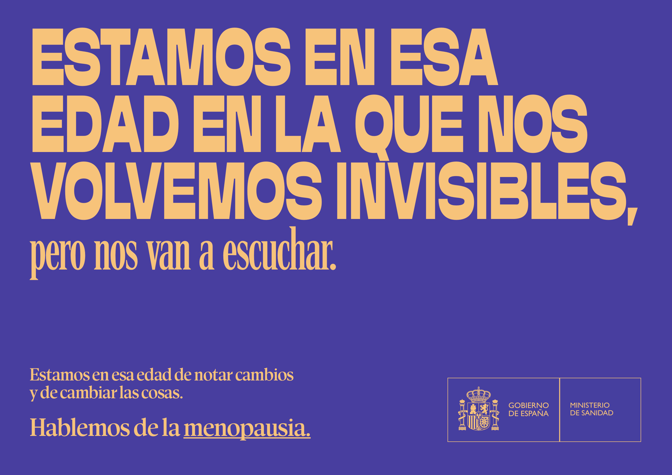 Ministerio de Sanidad_Estamos en esa edad. Gr 1. Hablemos de la menopausia. Febrero 2025