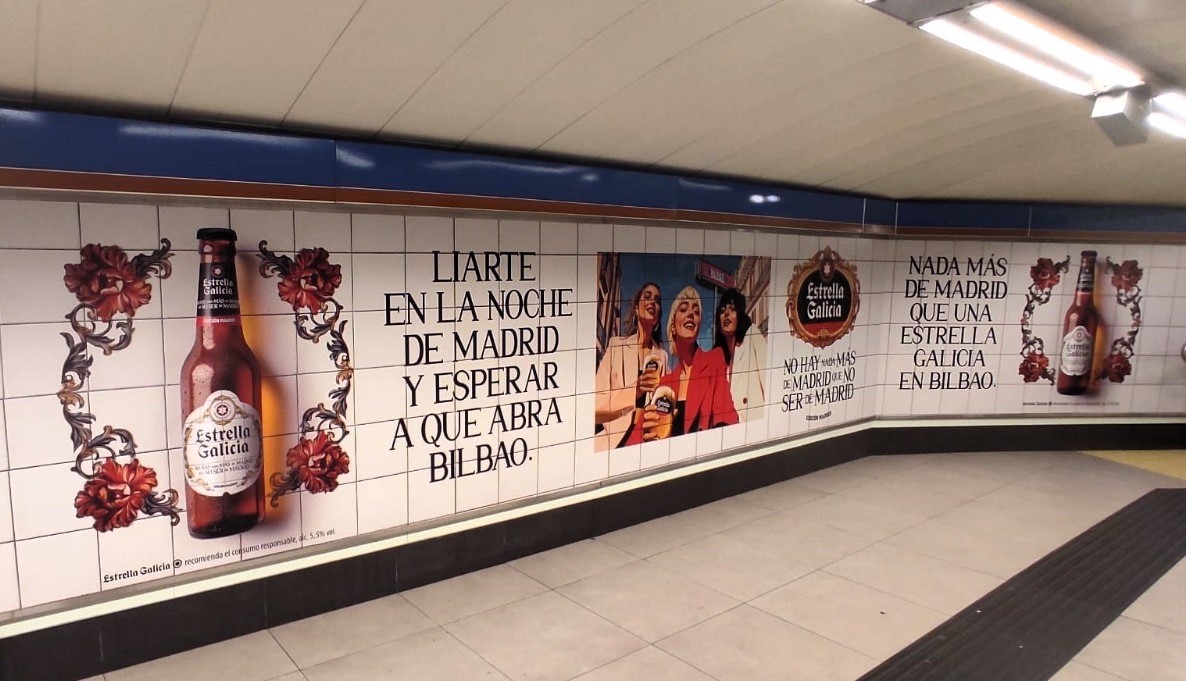 Estrella Galicia Edición Madrid  EXTERIOR METRO 2