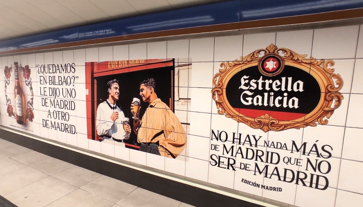 Estrella Galicia Edición Madrid  EXTERIOR METRO