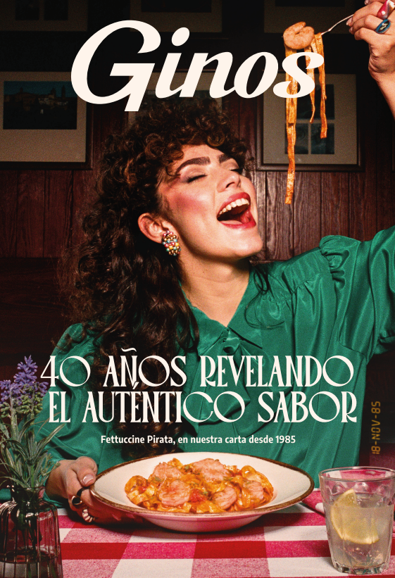 Ginos. Ext 2. 40 años revelando el auténtico sabor. Junio 2025