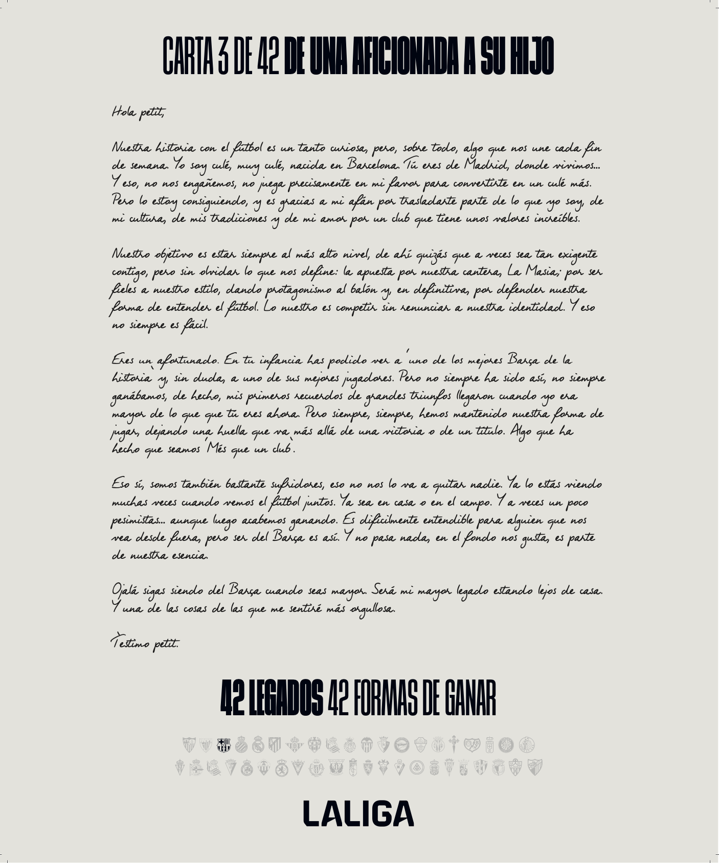 LaLiga. Gr 3. 42 Legados, 42 formas de ganar. Enero 2026