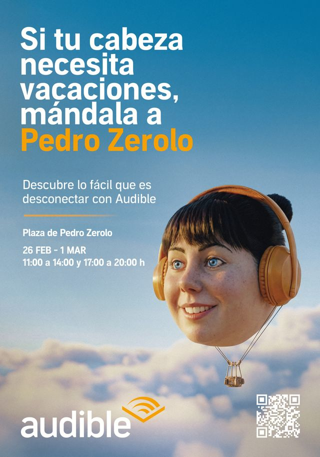 Audible. Gr 2. Si tu cabeza necesita vacaciones, mándala a Audible. Febrero 2026