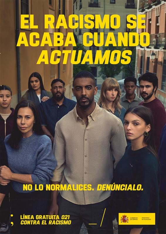 Ministerio de Igualdad. Gr 1. El racismo se acaba cuando actuamos. Marzo 2026