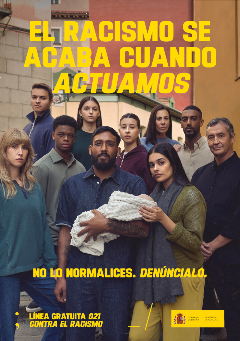 Ministerio de Igualdad. Gr 2. El racismo se acaba cuando actuamos. Marzo 2026