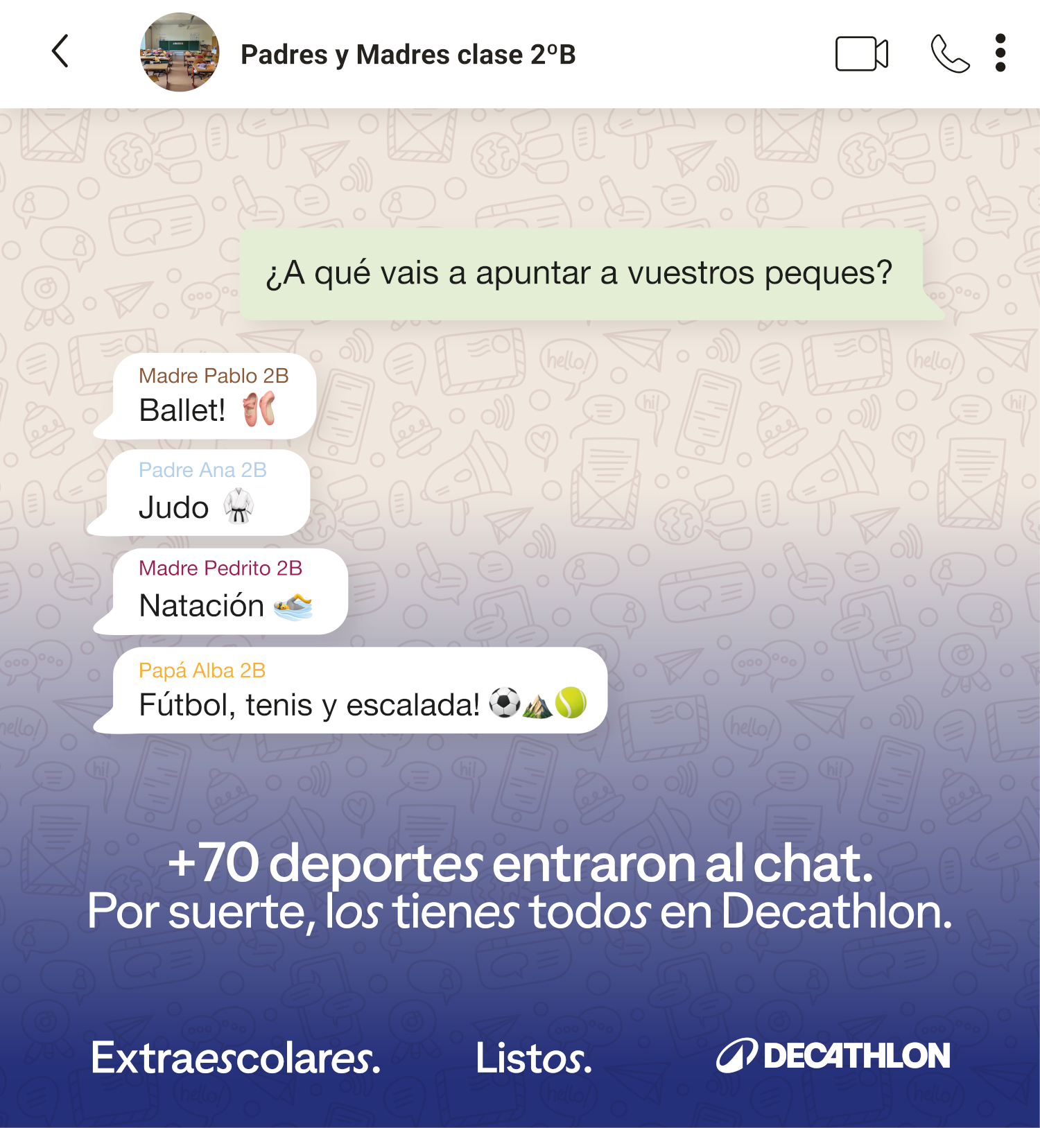Decathlon. Vuelta al cole. Imagen de la creatividad. Septiembre 2026