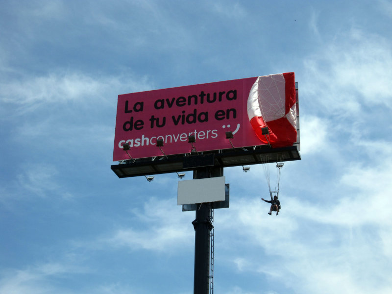 Cash Converters. Ext 1. Paracaidista. Premios junio 2010
