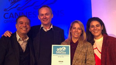 Scopen consigue el oro como representante del año del Festival Cannes Lions 2018