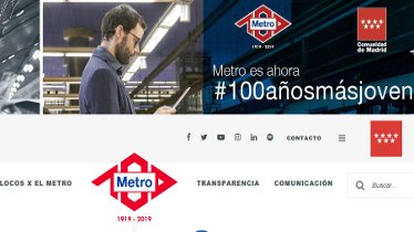 Metro de Madrid encarga a Drygital su nueva web corporativa