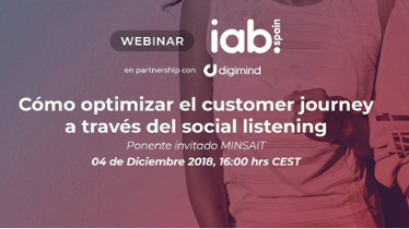 IAB organiza un 'webinar' sobre 'customer journey' a través de la escucha social