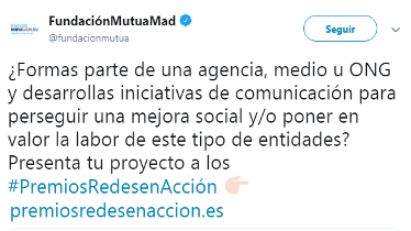 Fundación Mutua Madrileña convoca los Premios Redes en Acción