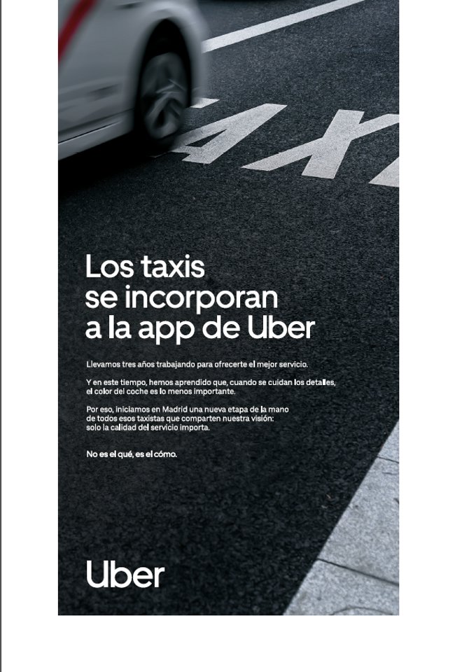 Uber. Taxi. Gr. Noviembre 2019