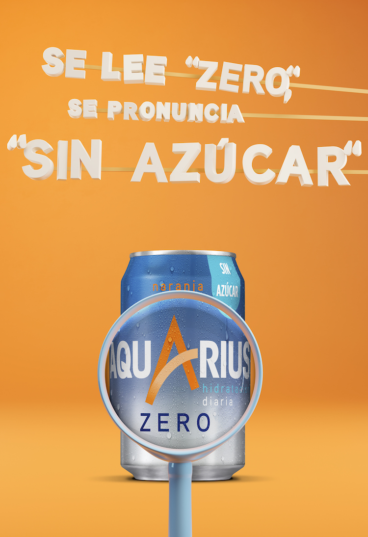 Aquarius zero azúcar gráfica julio 2020 2