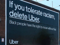 Si toleras el racismo, borra Uber