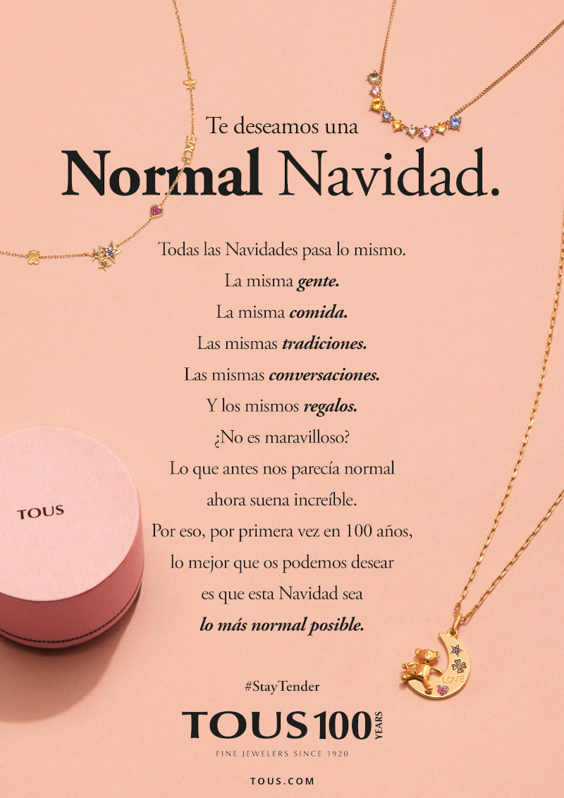 Tous. Normal Christmas. Gráfica. Noviembre 2020