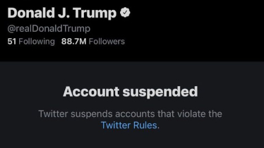 La cotización de Twitter cae un 10% tras la suspensión de la cuenta de Donald Trump