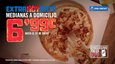 Domino’s Pizza, de Grey a Sra. Rushmore