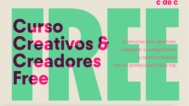 Nueva edición del curso Creativos & Creadores Free, del CdeC