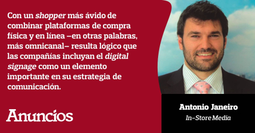 El 'digital signage', punto de encuentro entre el comprador digital y tradicional