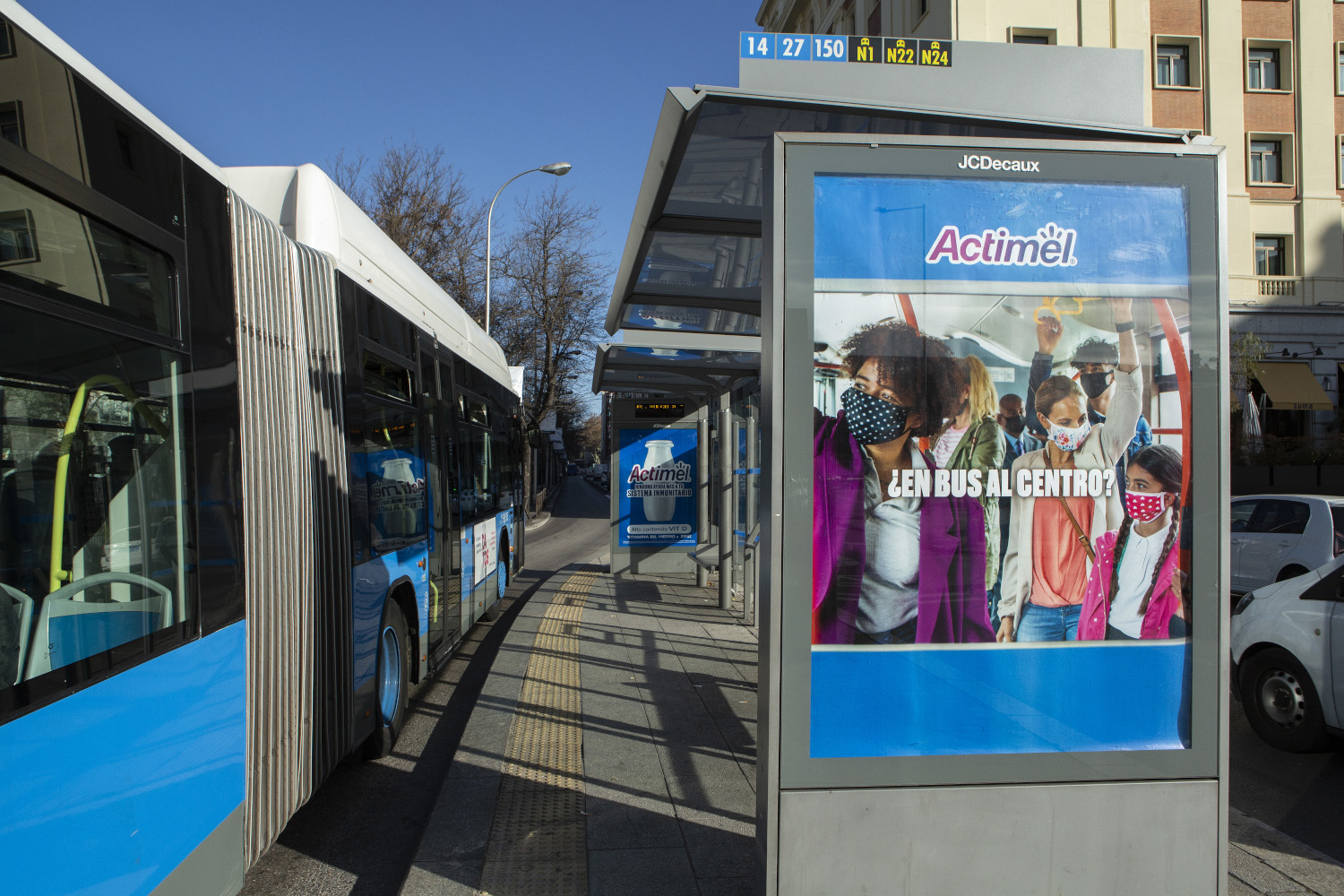 ACTIMEL - Publicidad exterior Madrid