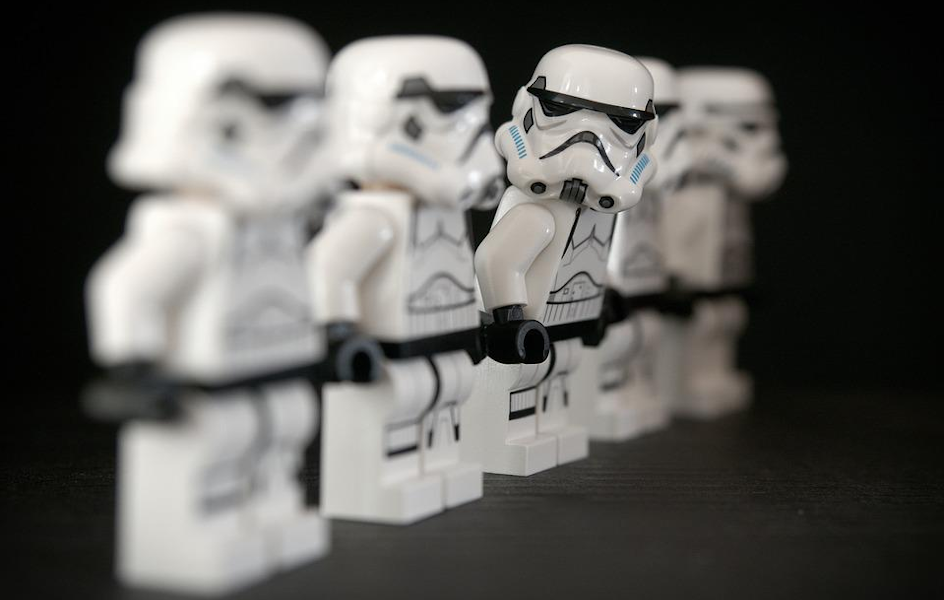 Soldados de asalto de Star Wars, en versión Lego