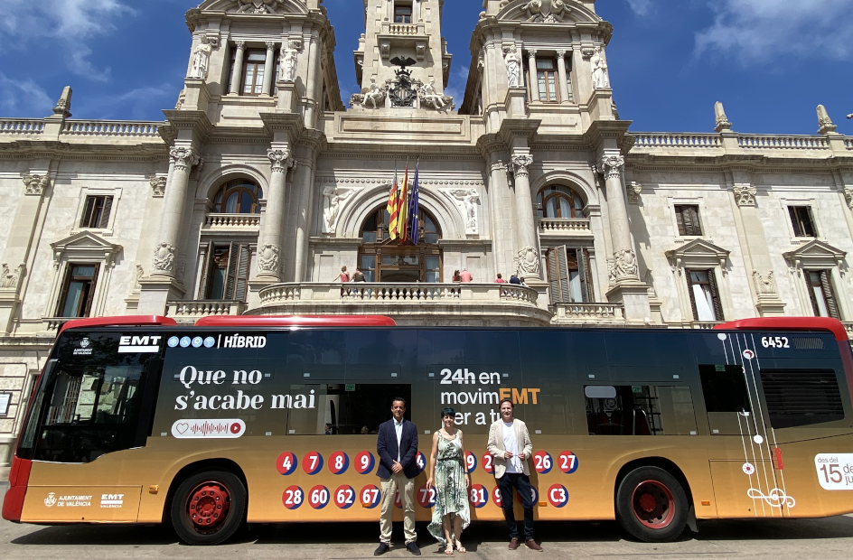 Global España colabora con EMT Valencia en la extensión de su red nocturna de autobús