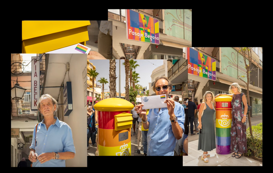 Correos ensalza al colectivo LGTBI con un buzón arcoíris