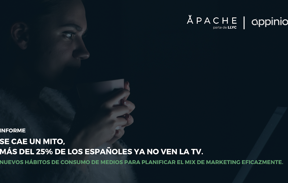 LLYC: Menos del 42% de los españoles consume televisión lineal a diario