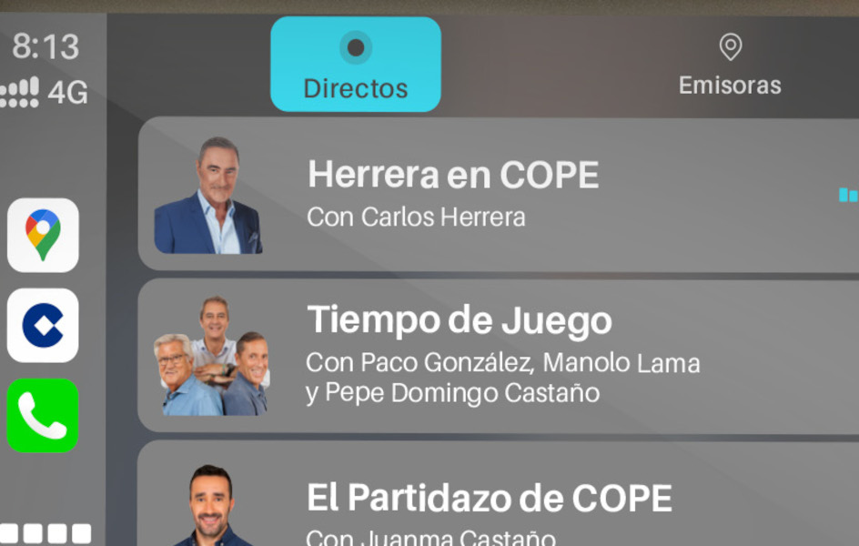 Cope renueva su ‘app’ para el coche