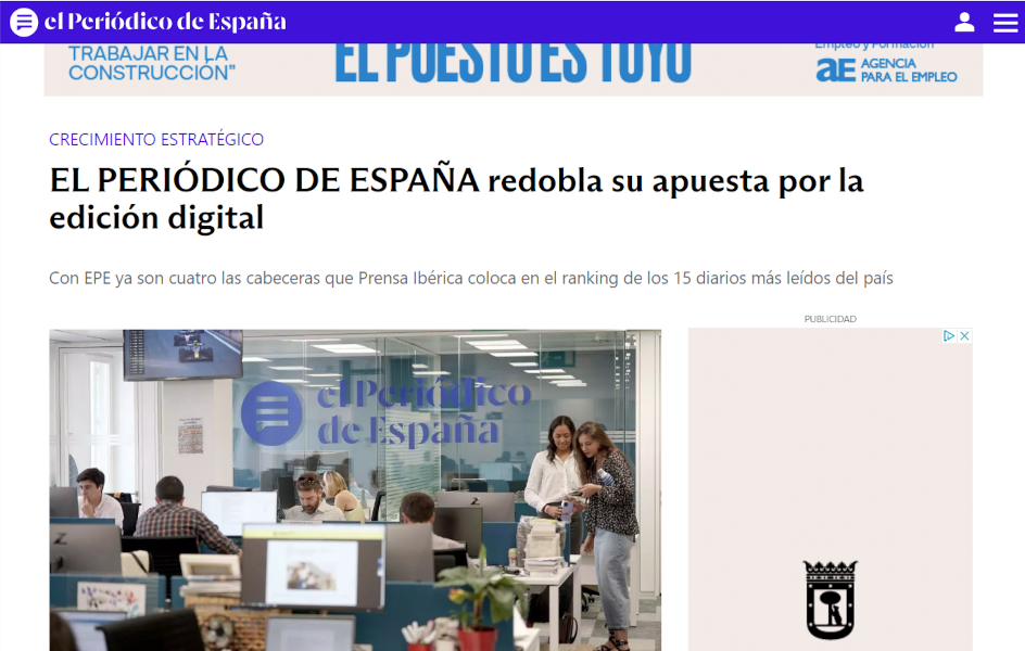‘El Periódico de España’ abandona su edición impresa