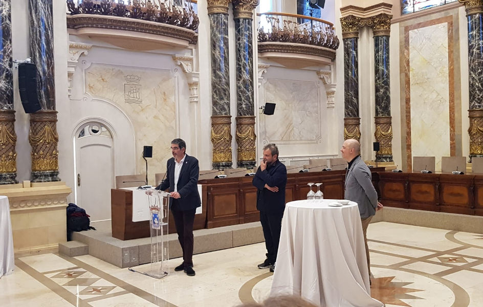 Un momento de la recepción ofrecida por la ciudad de San Sebastián con motivo de la nueva edición Día C Un momento de la recepción ofrecida por la ciudad de San Sebastián con motivo de la nueva edición Día C