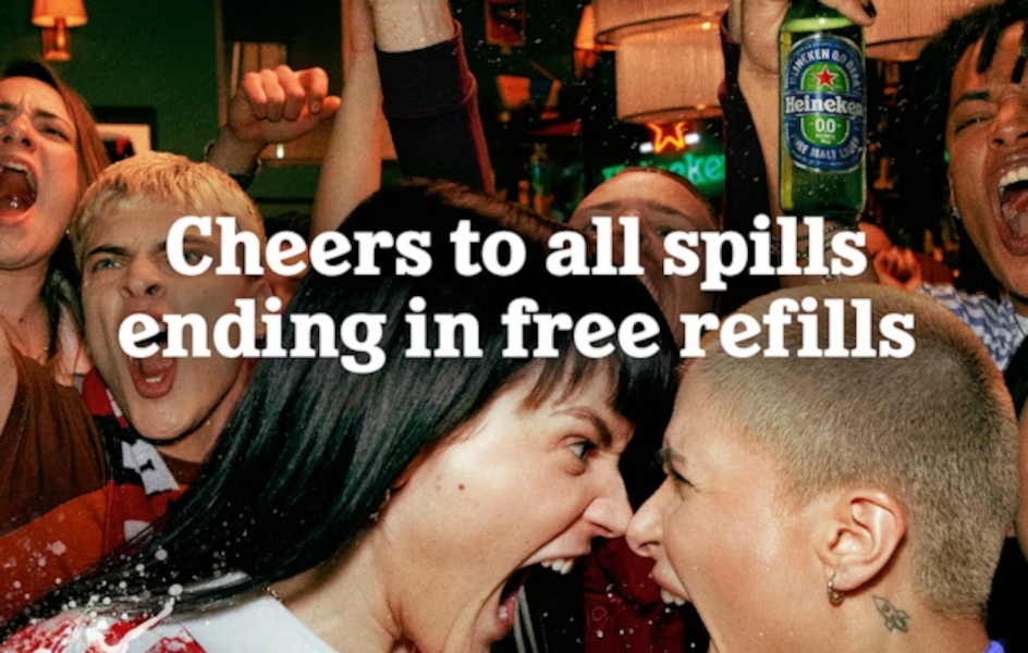 Heineken lanza un seguro para las cervezas que se derramen durante la Eurocopa