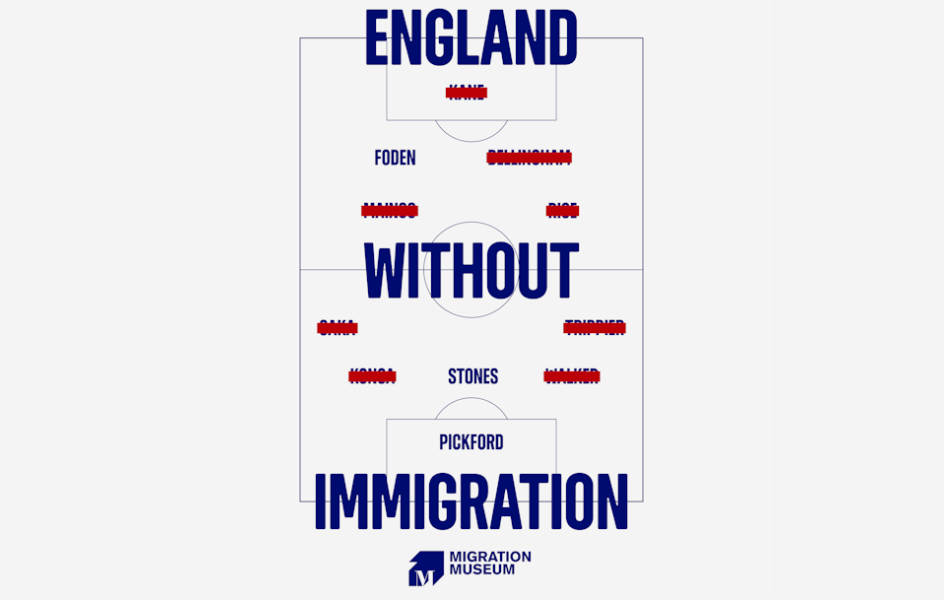 ¿Cómo sería la selección de fútbol de Inglaterra sin la inmigración?