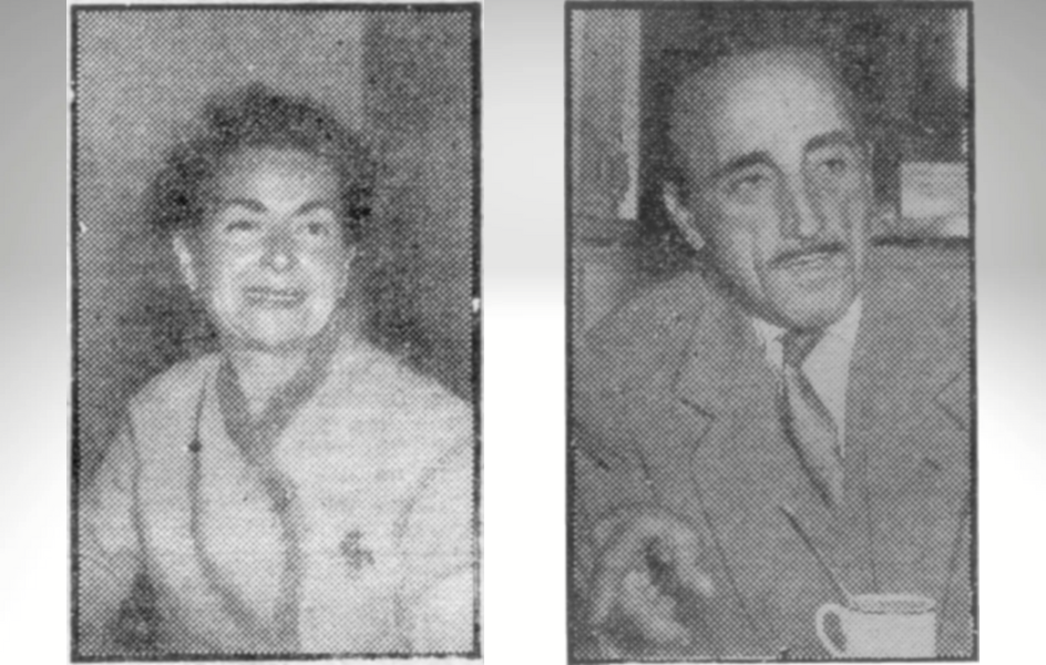 la diseñadora y su marido, Gumersindo Sanz, en la imagen de la pareja publicada en ‘Pueblo’ en 1953. la diseñadora y su marido, Gumersindo Sanz, en la imagen de la pareja publicada en ‘Pueblo’ en 1953.
