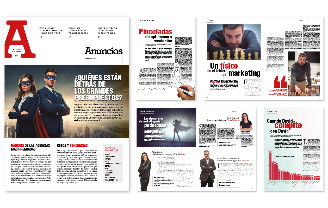 Las direcciones de marketing que manejan más inversión, en el nuevo número de ‘Anuncios’