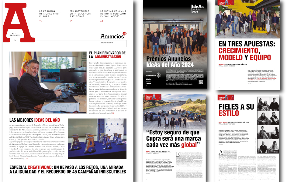 Las mejores ideas del año, en el nuevo número de ‘Anuncios’
