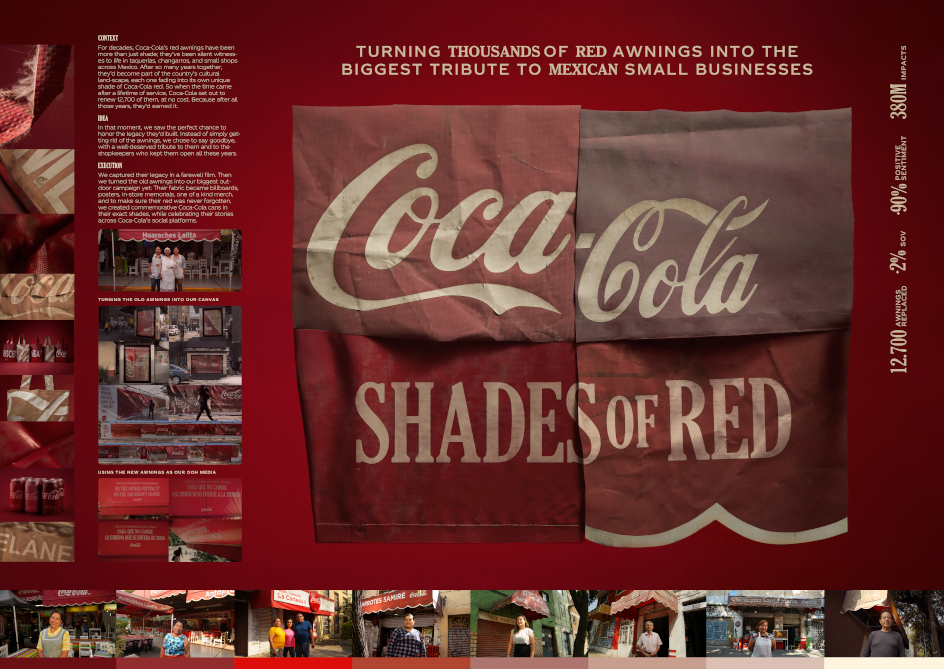 'Shades of Red', de David Madrid para Coca-Cola, ha ganado un oro en Outdoor 'Shades of Red', de David Madrid para Coca-Cola, ha ganado un oro en Outdoor