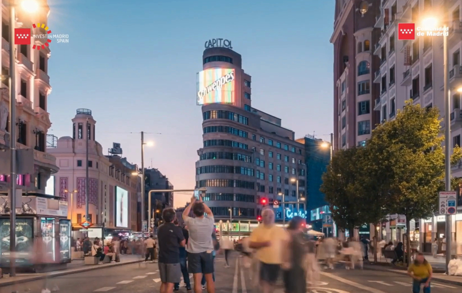 Sra. Rushmore realiza la nueva campaña internacional de Invest in Madrid