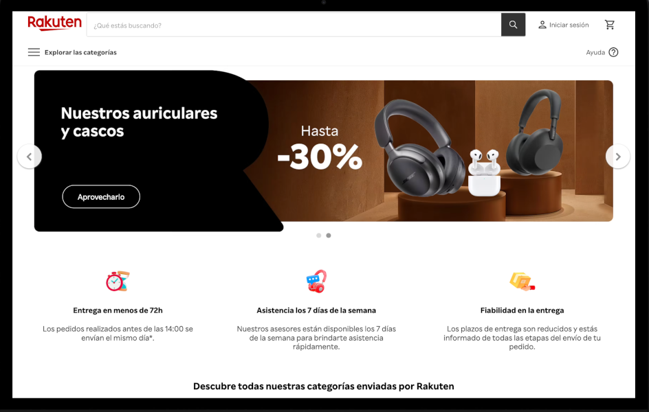 Rakuten inicia su ofensiva europea en comercio electrónico con parada en España