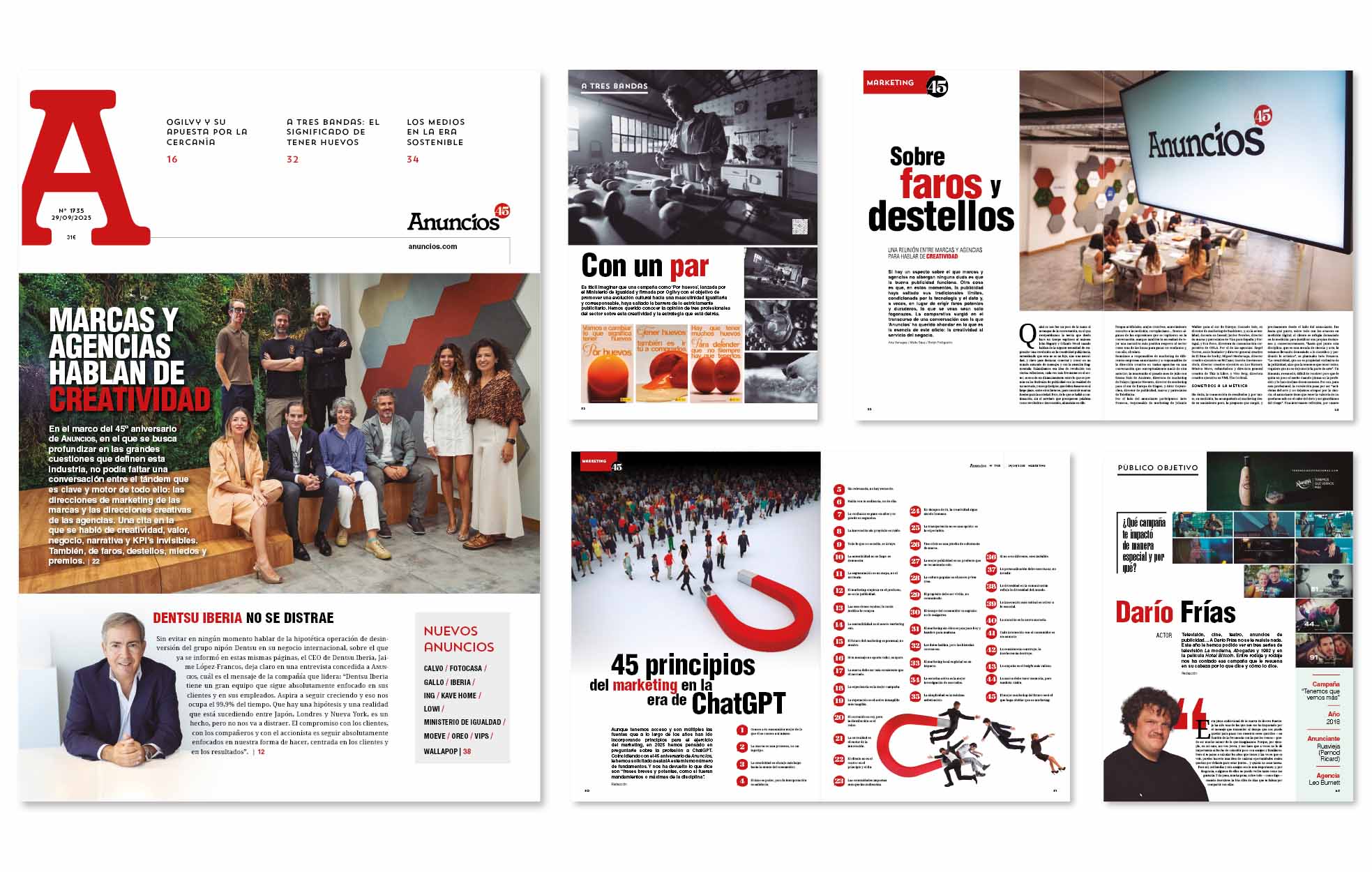 Marcas y agencias hablan de creatividad en el nuevo número de ‘Anuncios’