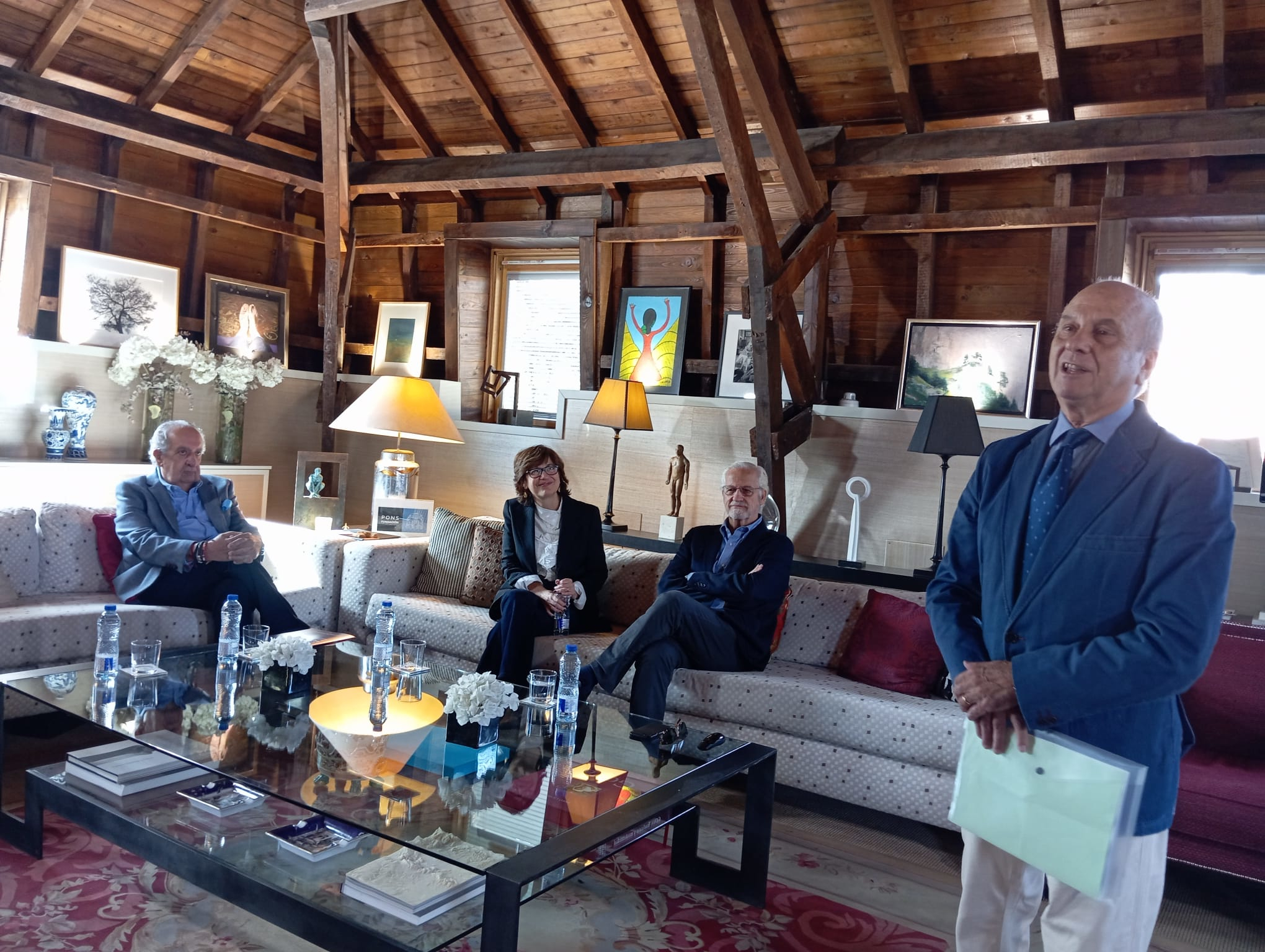 En un momento de la rueda de prensa celebrada en la Fundación Pons de Madrid En un momento de la rueda de prensa celebrada en la Fundación Pons de Madrid